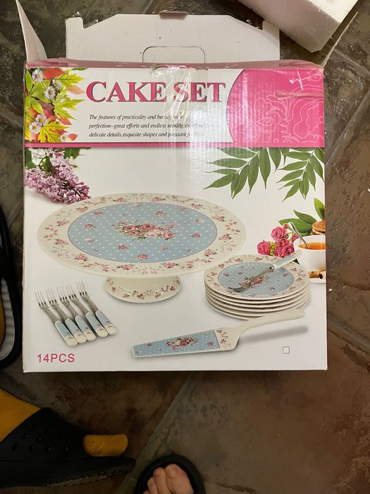 Сервиз за торта - порцелан