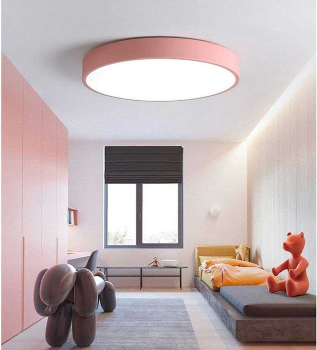 LED ЛЕД осветително тяло в европейски стил, кръгла таванна лампа