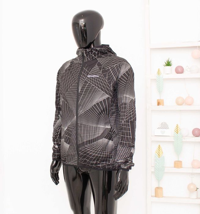 Superdry Run Lightweight Wind Shell мъжко яке тип ветровка черно светлоотразително S-М
