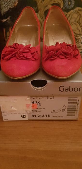 Туфли красный коралл. Gabor