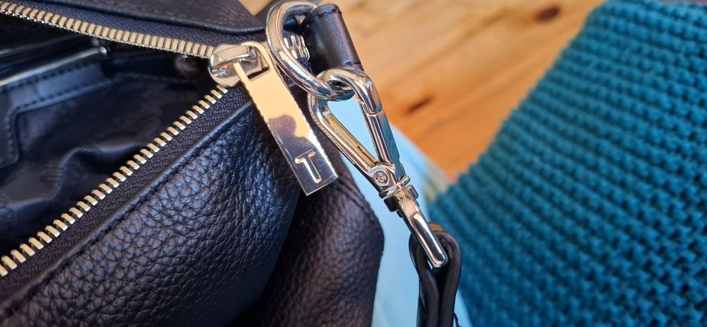 Черна кожена чанта Ted Baker