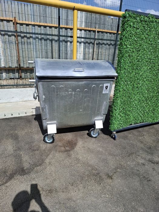 Мусорный контейнер 1100 литров оцинкованный