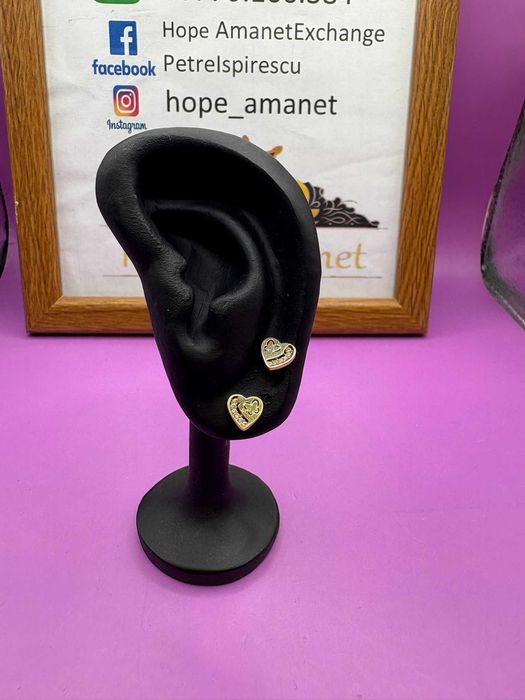 HOPE AMANET P2-Cercei cu pietre nepretioase din aur de 14k 1.05 gr