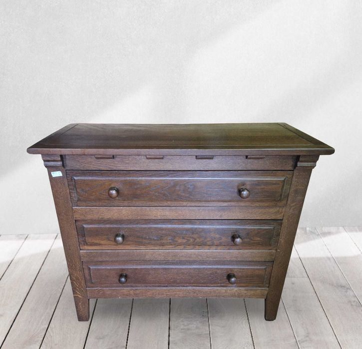 Дъбов скрин с три чекмеджета