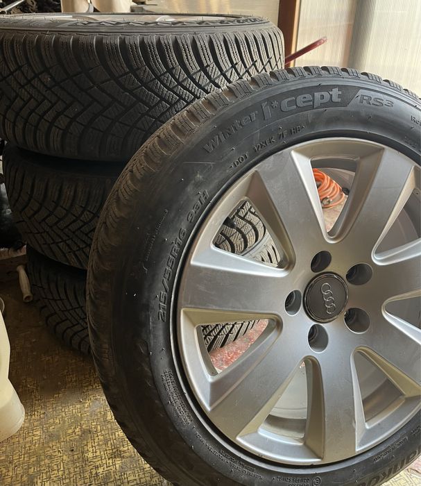 Зимни гуми с джанти 16 цола 5 х 112 за ауди