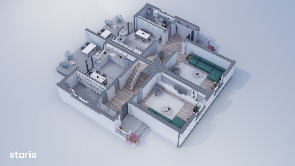 Case tip duplex str Bucegi, Campina