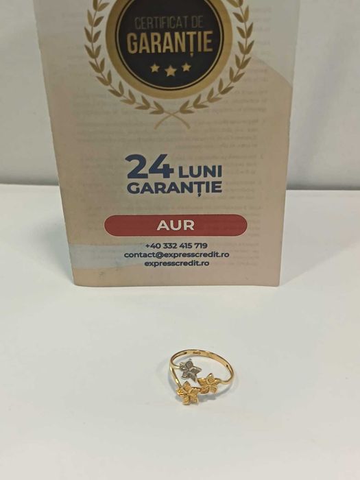 (AG41) Inel aur 14k, b11443.2.42 Certificat de garantie