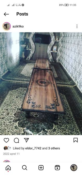 Ugalok uchun ixcham jurnalnik stol