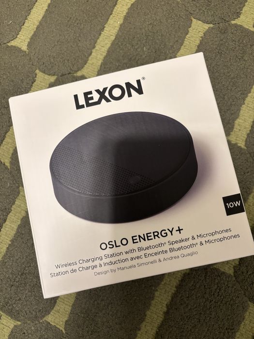 Wireless charger cu bluetooth speaker si microfon Lexon