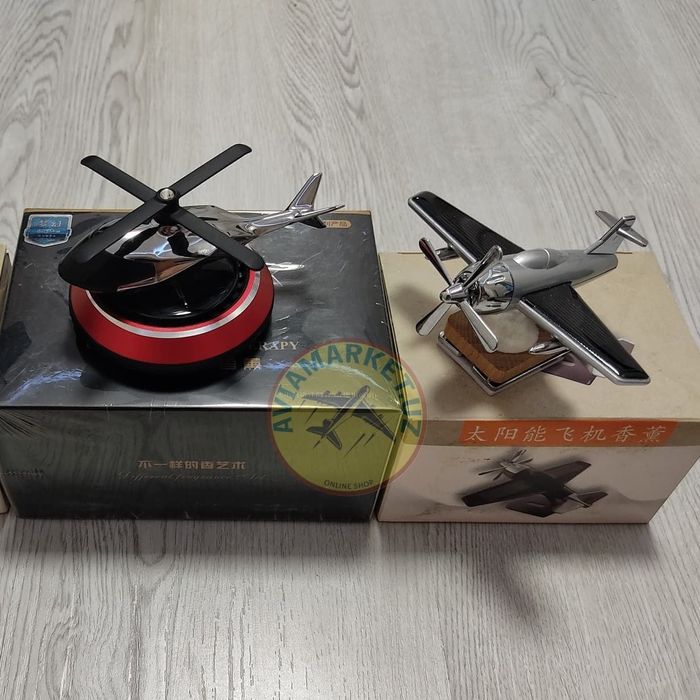 Самолёт-ароматизатор для машин (на солнечных батареях) СУПЕР СКИДКИ !
