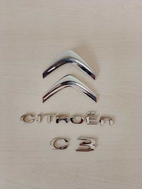 Set Emblema + Scris haion Citroen C3