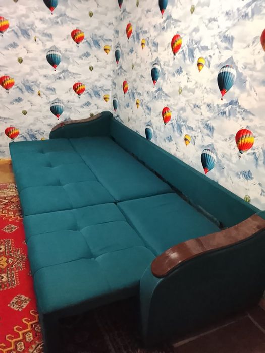 Диваны зелёный 3метра и серый