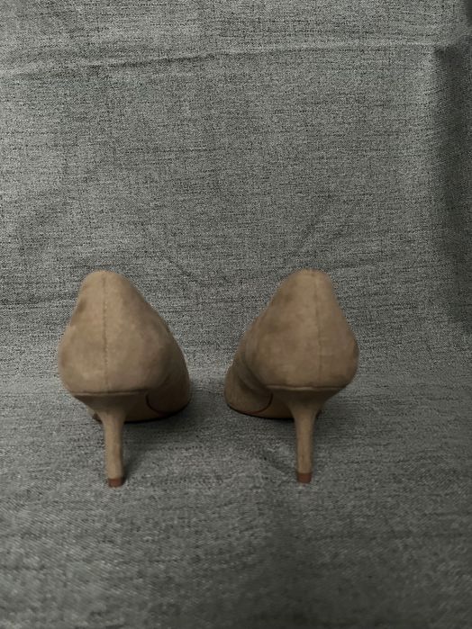 Дамски обувки , велур, H&M 36 р-р, ток 6см