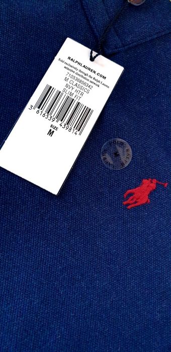 POLO Ralph Lauren Slim Fit Pique Cotton  M НОВО ОРИГИНАЛ Мъжка Тениска