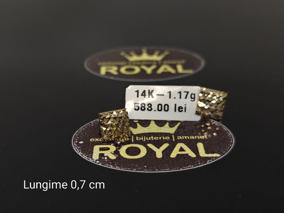 Bijuteria Royal: Cercei aur 14k/1.17 gr