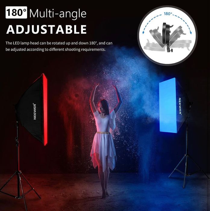 Проф. RGB Диодно Осветление. Видео. Фото. Софтбокс. Постоянно освет