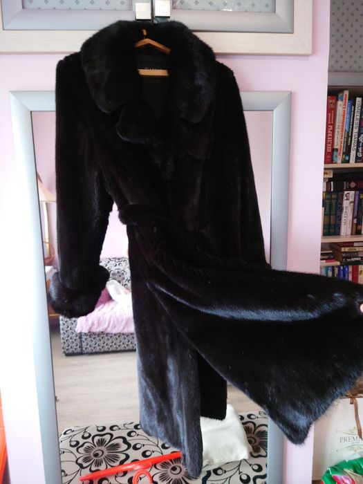 Шуба  из норки, б/у,  50 размер
