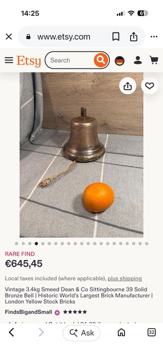 Clopot vintage mare