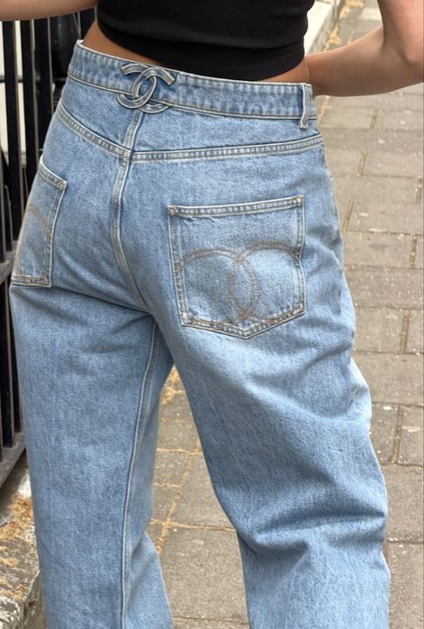 Дънки alaia chanel chrome hearts balenciaga