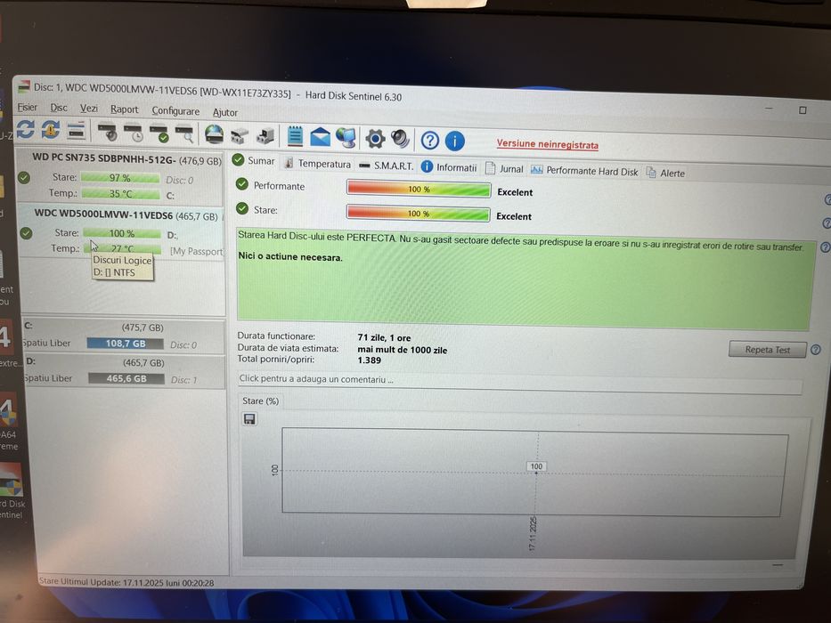 Vand Hard extern WD My Passoort Ultra 500GB