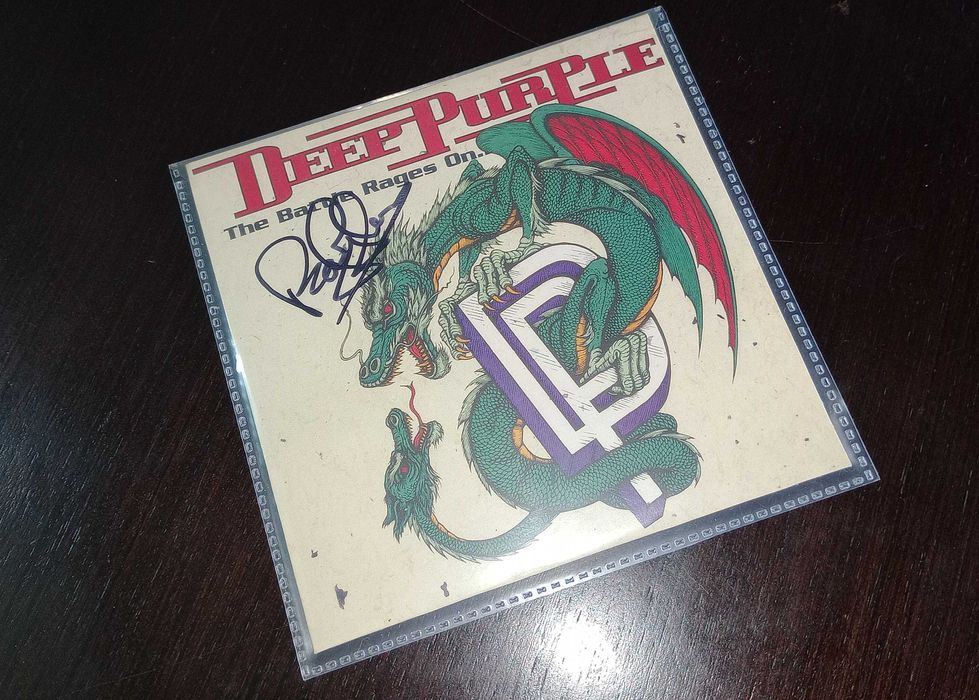 Оригинални CD албуми с автографи Дийп Пърпъл / Deep Purple