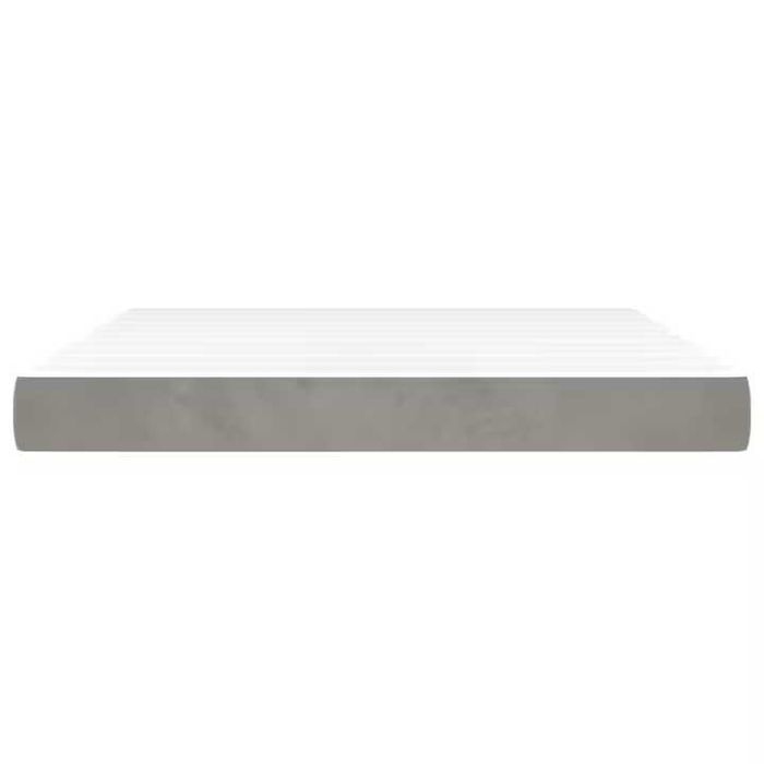 Saltea Pat Arcuri vidaXL Gri 160x200x20 cm Fermitate Medie Catifea 25.32 Kg The Home Kika IKEA Mobexpert Dormeo Spuma Cu Memorie Noua Oferta