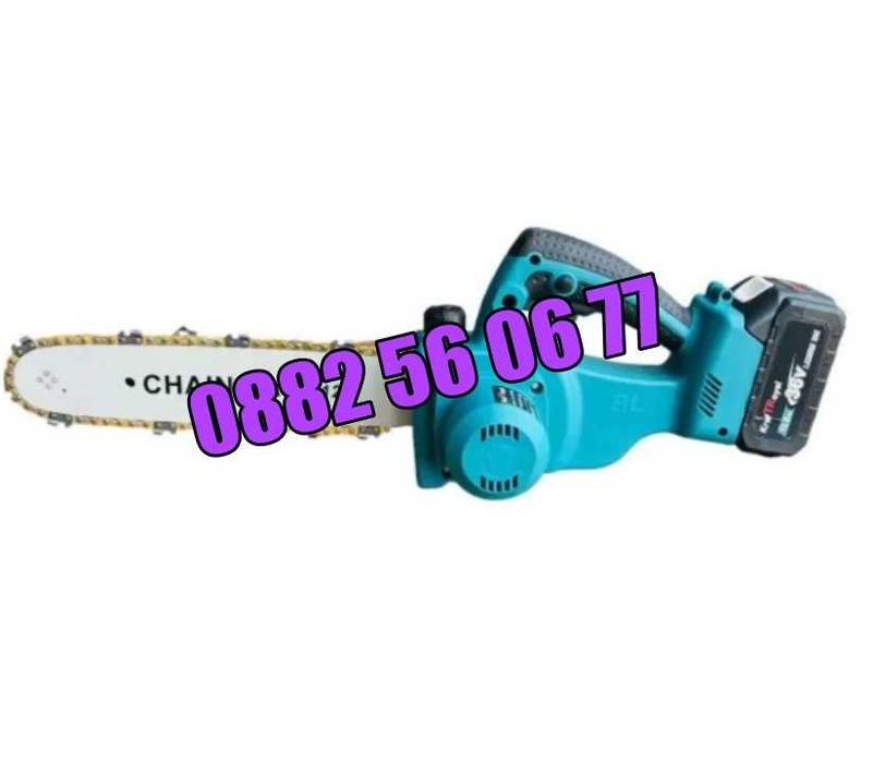 Акумулаторна мини резачка 36V 8Ah, акумулаторен трион, шина 30 см