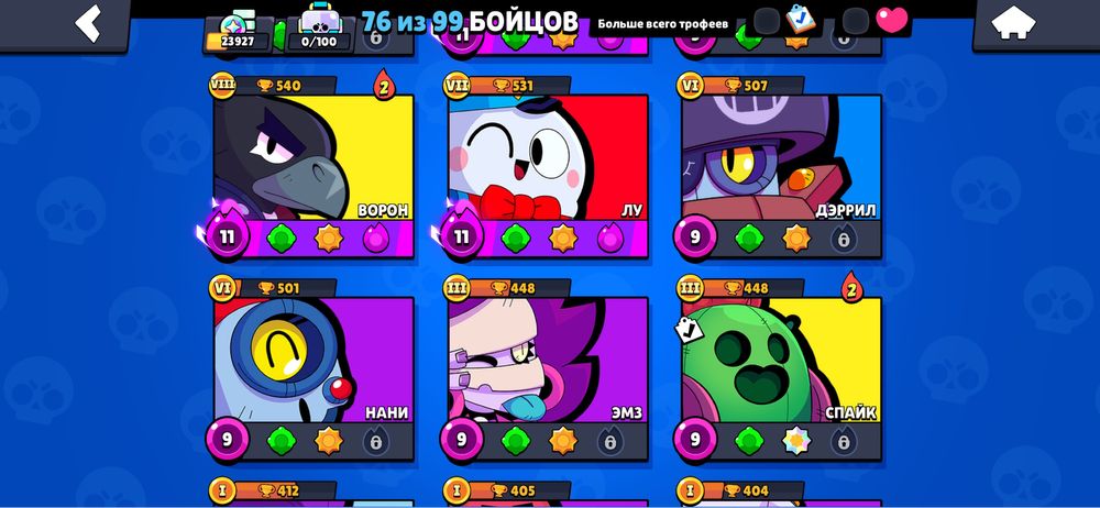 Продам аккаунт Brawl Star