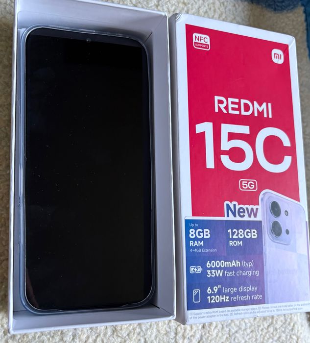 Telefon mobil Redmi 15C, Xiaomi 128GB, 6,9”