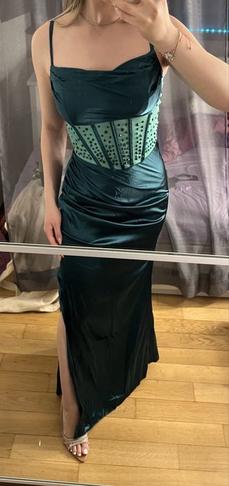 Rochie de seara verde smarald