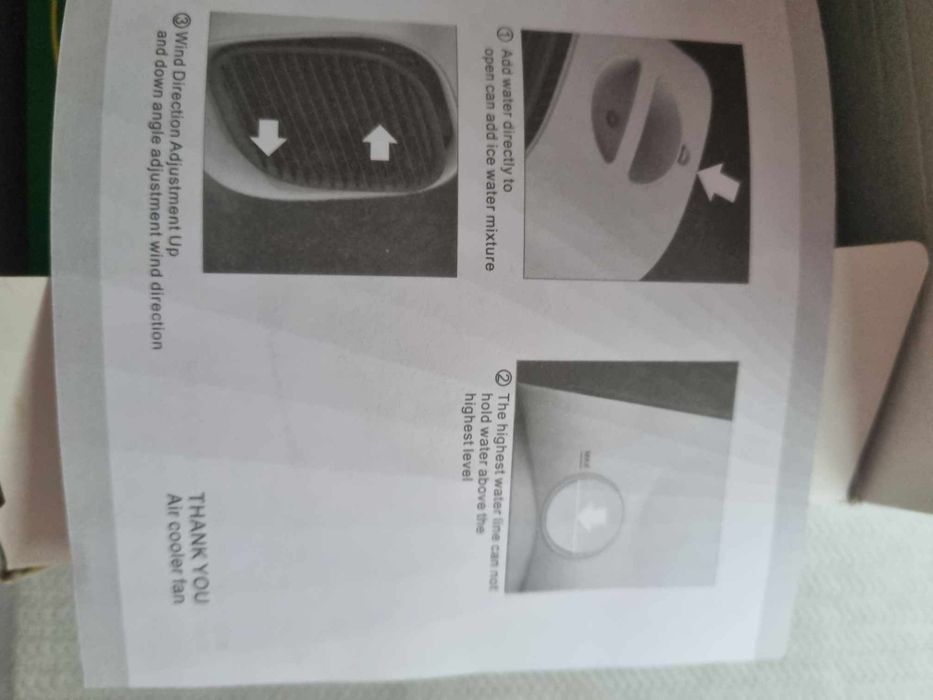 Въздушен настолен охладител с usb