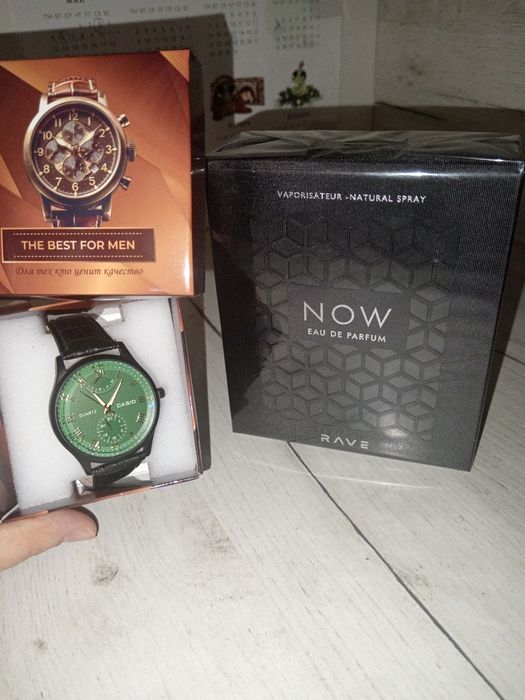 Erkaklar uchun bayramga Now atir, tekinga bonus sovg‘a soat!