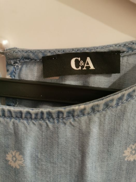 Bluză baby blue denim