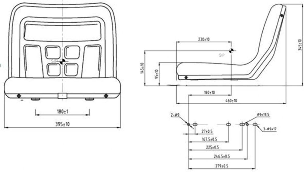 Scaun pentru tractorase japoneze, tractoare mici si alte utilaje