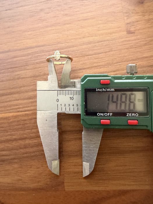 Inel logodna aur roz 18K, diamant natural 0.3ct