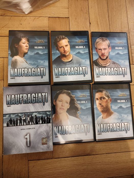 Vând serie dvd uri Naufragiații/Lost 1 și 2