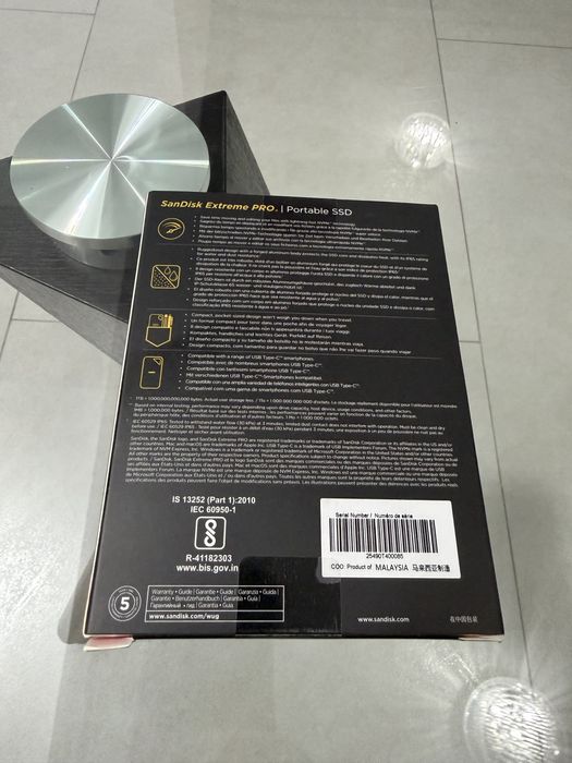 SSD Extern SanDisk Extreme Pro 1TB 2000Mb/s • NOU / SIGILAT •