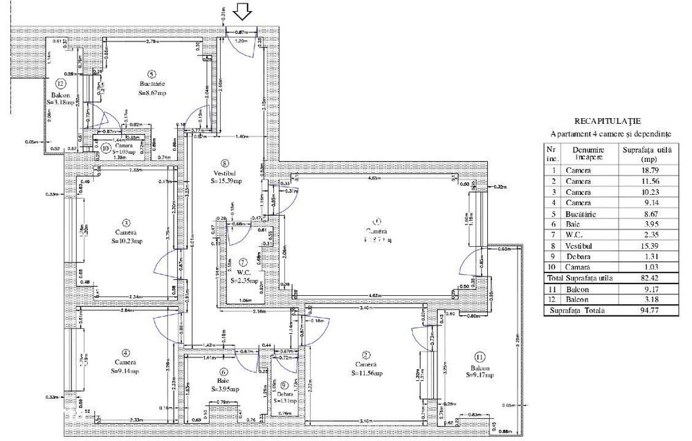 Apartament 4 camere Parcul Circului