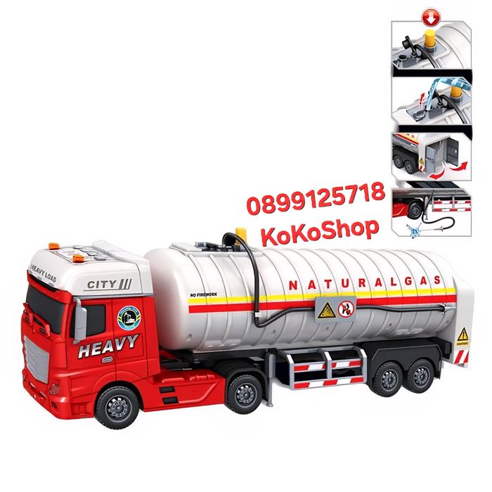 Детска цистерна разпръскваща вода-55 см./цистерна със звук и светлини