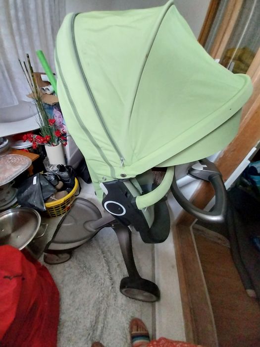 Vand cărucior Stokke Explory V5 verde brotacel