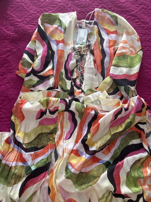 Superba rochie de vara H&M snururi si fente - XL