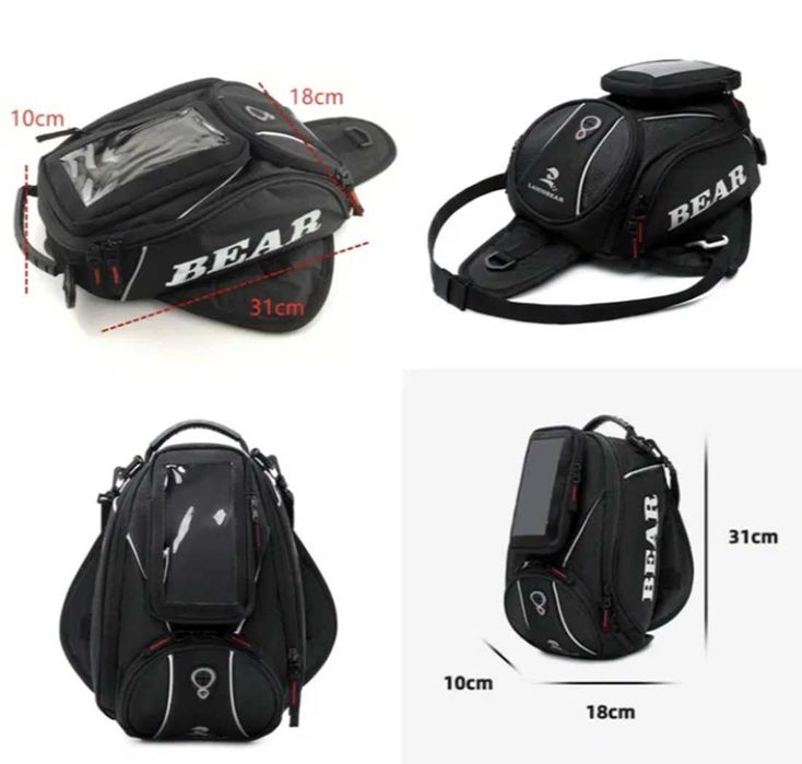 Магнитна чанта за резервоар на мотоциклет Laico Bear.