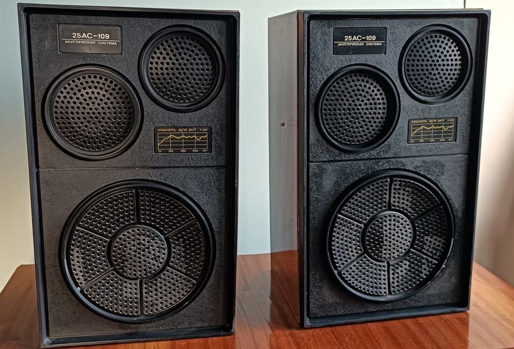 Колонки акустика советская СССР ретро 25 АС-109