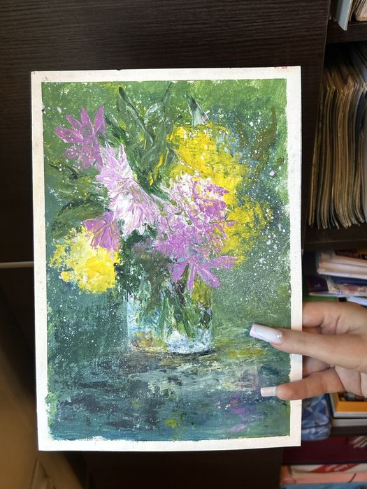 Tablou floral original modern