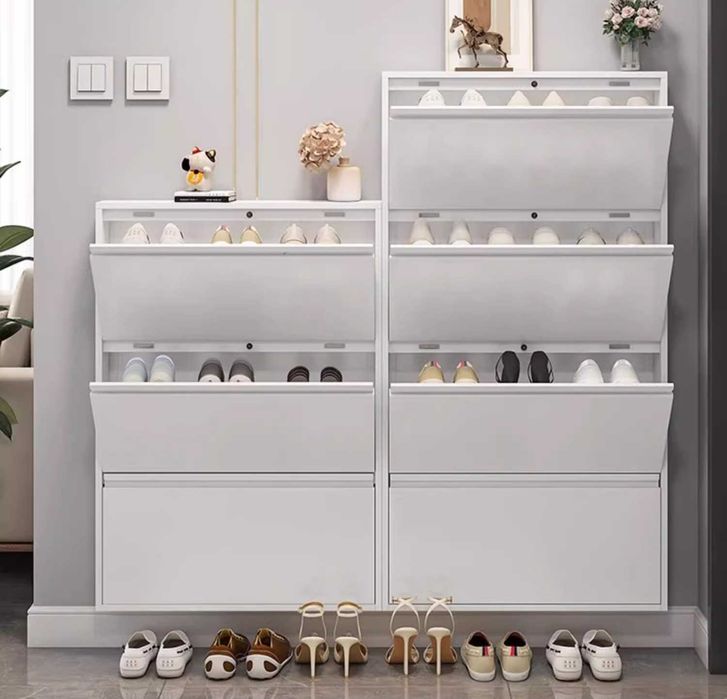 Обувной шкаф / коридор / за дверь / металлический / 15 см