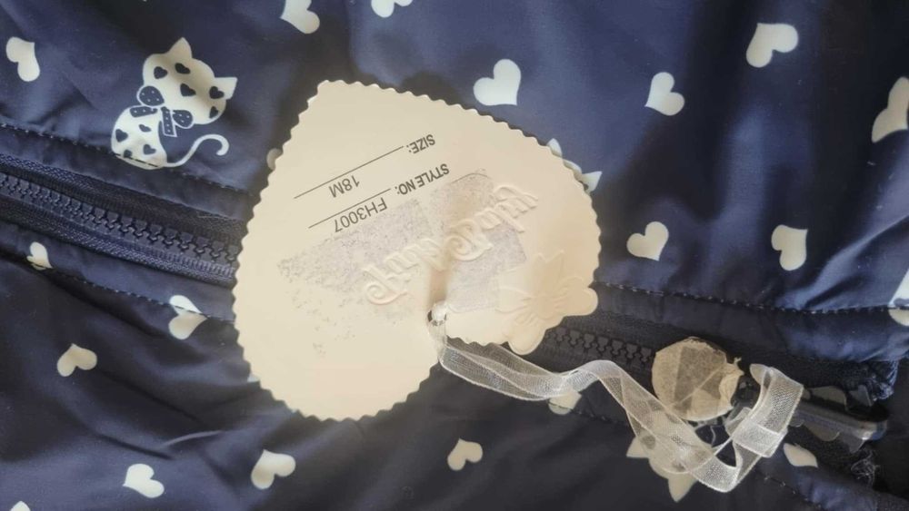 Детско яке Pink Baby за момиче с Котенца  - размер 18М