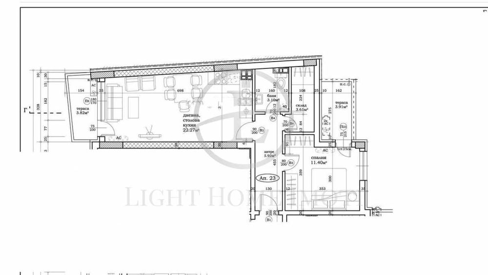 Продава се Двустаен апартамент в Пловдив, Център - 81 кв.м за 1178 €/кв.м - Снимка #6
