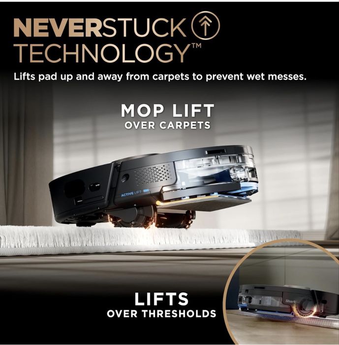 Прахосмукачка робот  Shark PowerDetect NeverTouch PRO  5 технологии PowerDetect, NeverStuck, база NeverTouch Pro
