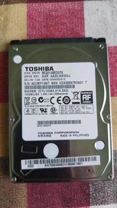 HDD Toshiba 750GB