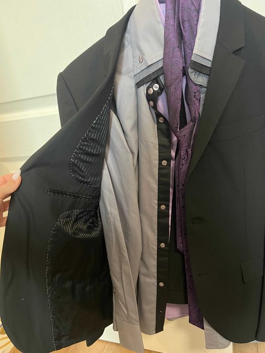 Черен Костюм M Suit като НОВ 48